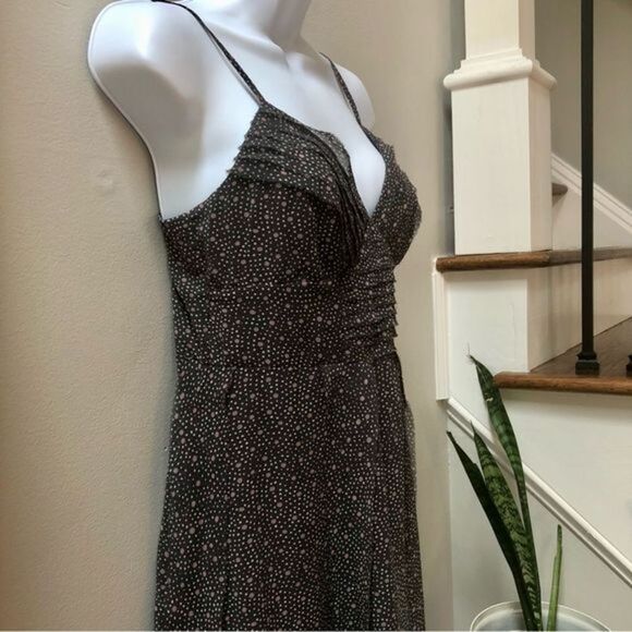 American Eagle gray and pink dot sun dress women’s size 4‎ - Picture 5 of 8